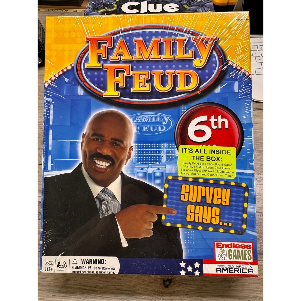 Family Feud 6th‎ Edition Board Game Endless Games Steve Harvey Survey Says